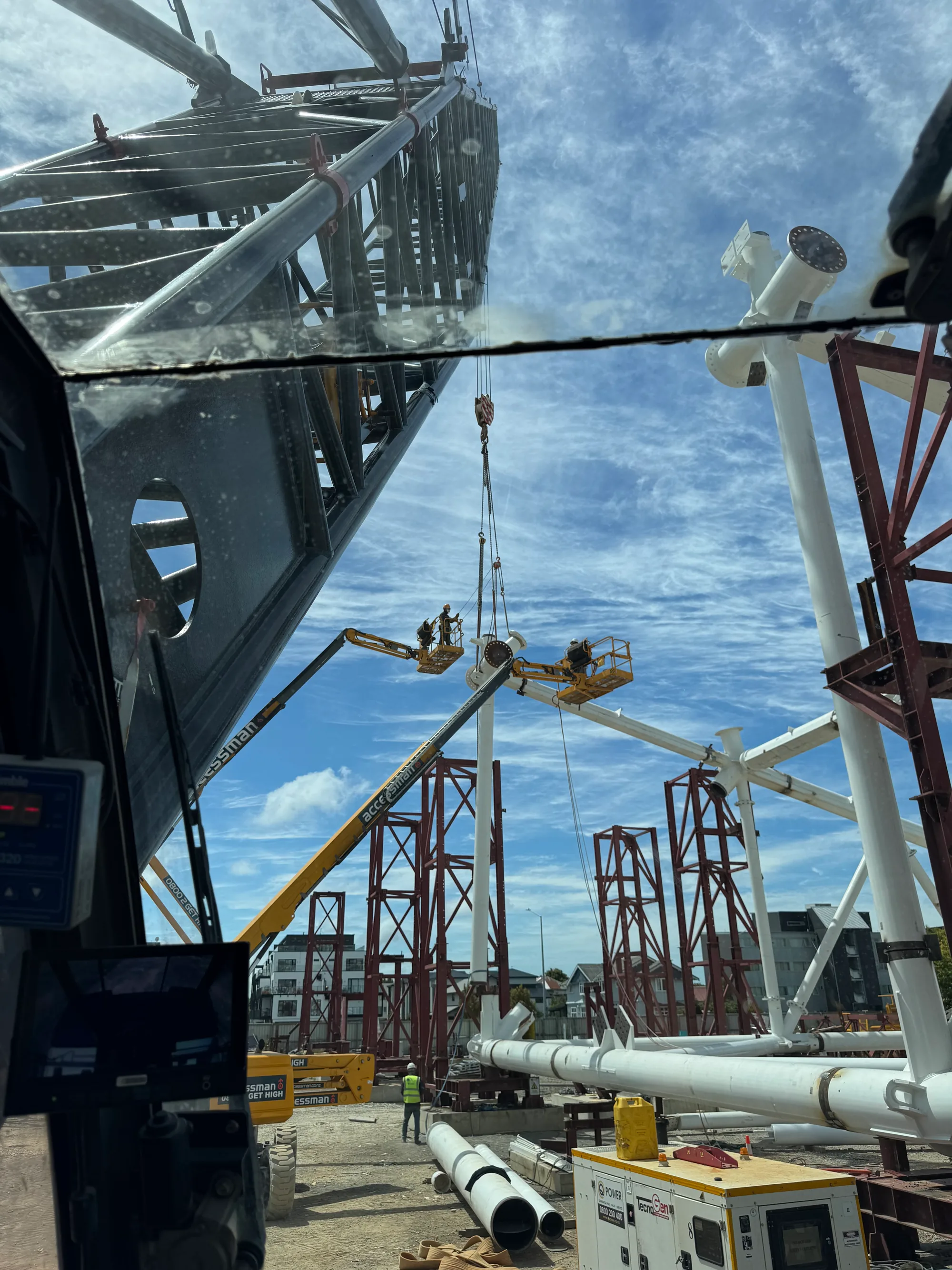 Excavator operating on Canterbury subcontract construction site